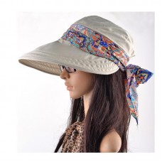 Mujer Lady Summer UV Protection Sun Hat Visor Cap Wide Brim Beach Outdoor New  eb-78948565